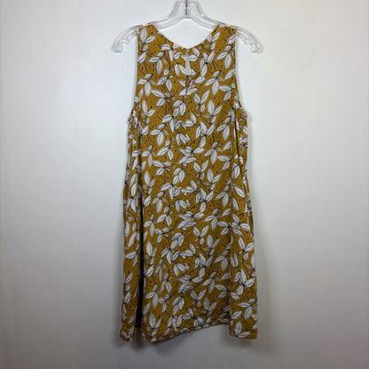 Pre-Owned Size L Rachel Zoe Yellow Print Casual Dress