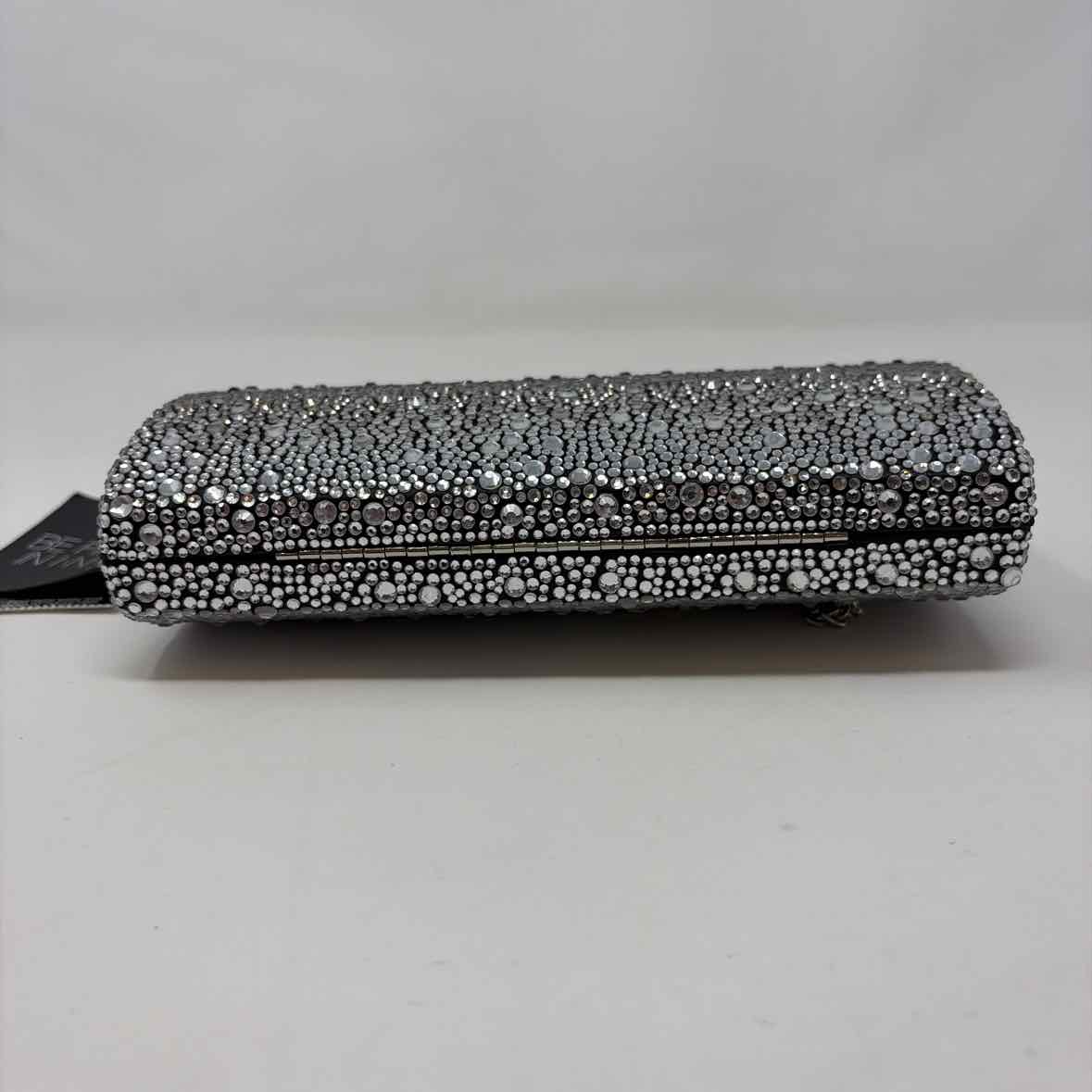 Pre-Owned INC Black/Silver rhinestones Handbag