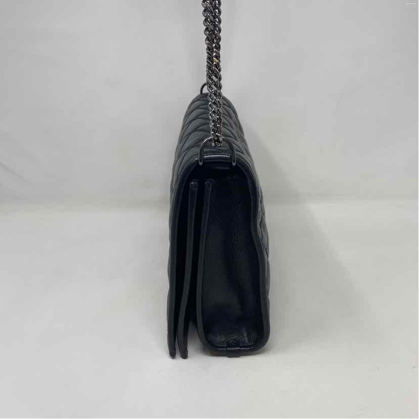 Pre-Owned Saint Laurent Black Leather Designer Handbag