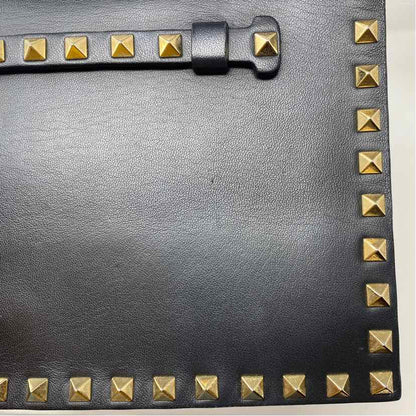 Pre-Owned Valentino Black Leather Designer Handbag