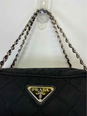Pre-Owned Prada Black Nylon Designer Handbag