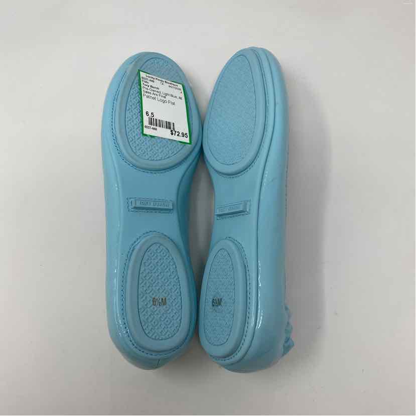 Pre-Owned Shoe Size 6.5 Tory Burch Light Blue Flats