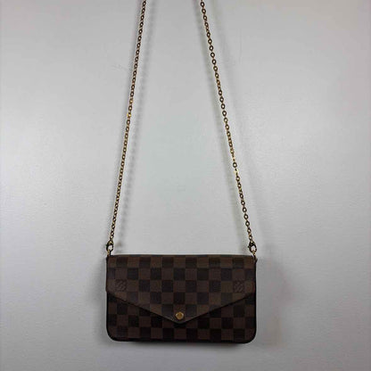 Pre-Owned Louis Vuitton Damier Eben Canvas Designer Handbag