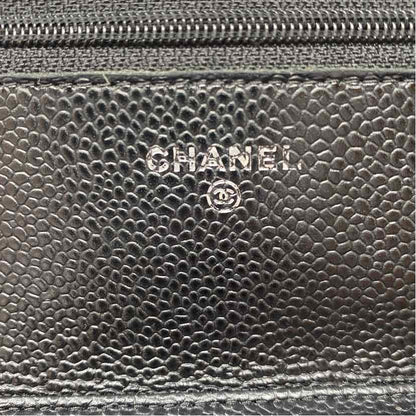 Pre-Owned Chanel Black Leather Designer Handbag