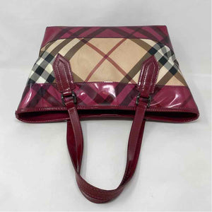 Pre-Owned Burberry Plaid Canvas Designer Handbag