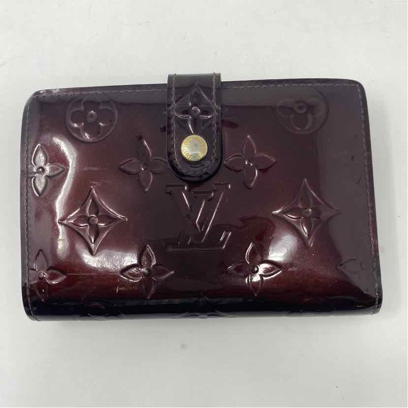 Pre-Owned Louis Vuitton Burgundy Leather Designer Wallet