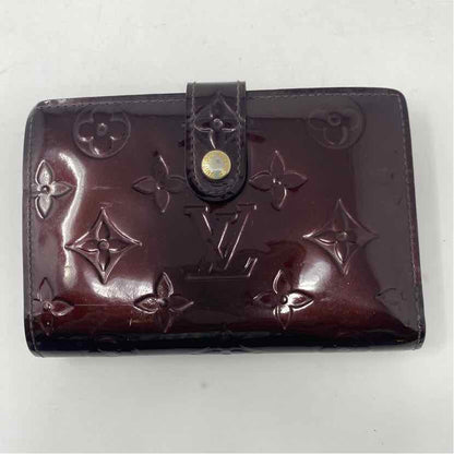 Pre-Owned Louis Vuitton Burgundy Leather Designer Wallet