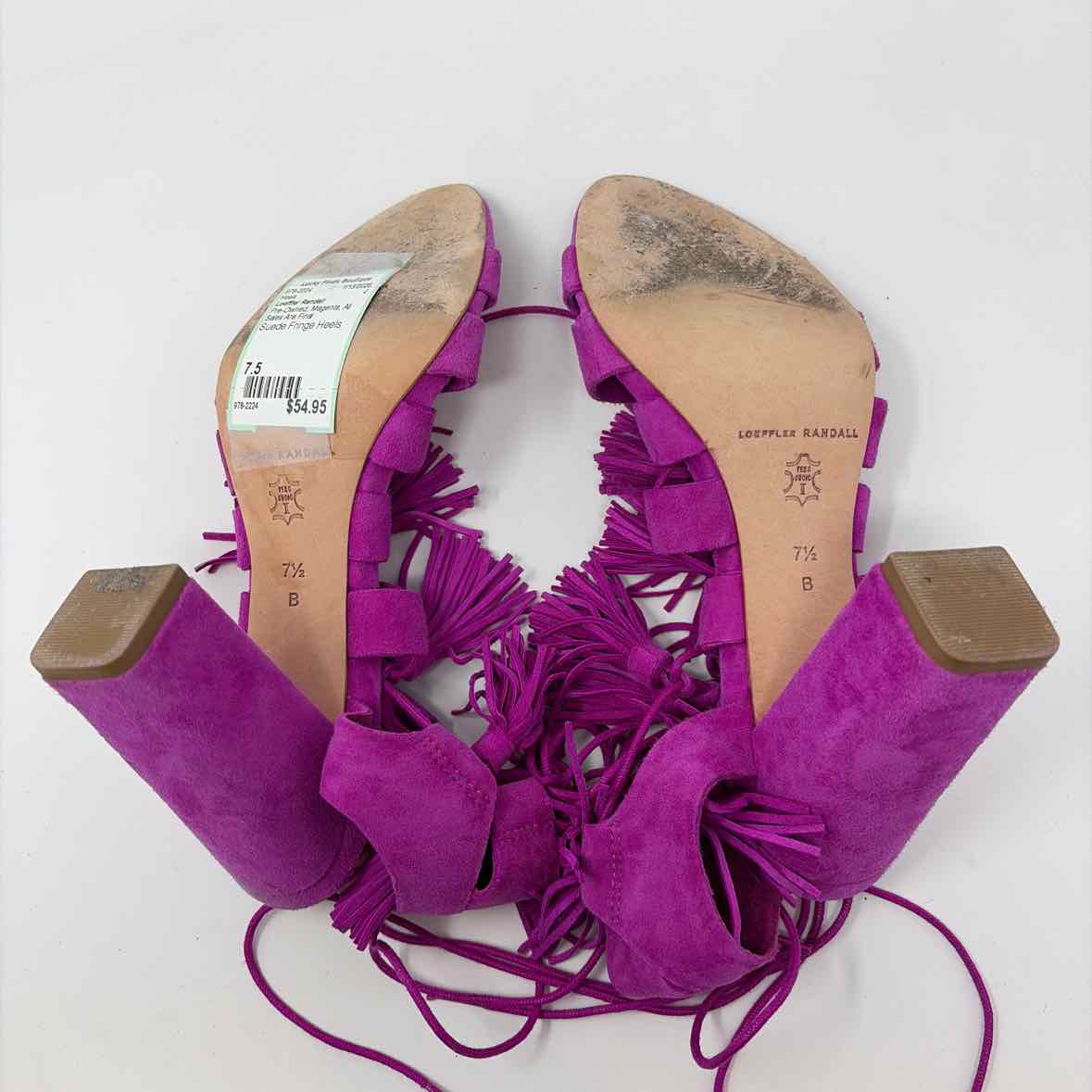 Pre-Owned Shoe Size 7.5 Loeffler Randall Magenta Heels