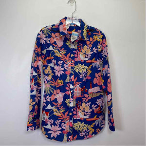 Pre-Owned Size XS J McLaughlin Blue Multi Top