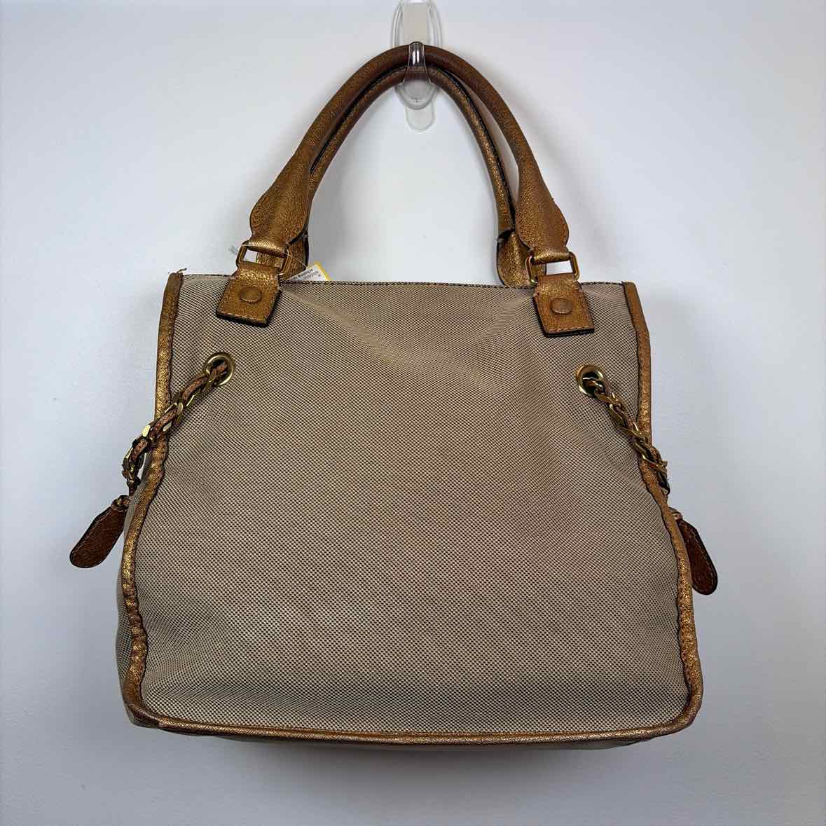 Pre-Owned Chloe Beige Canvas Designer Handbag