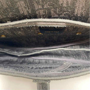 Pre-Owned Christian Dior Grey Canvas Designer Handbag