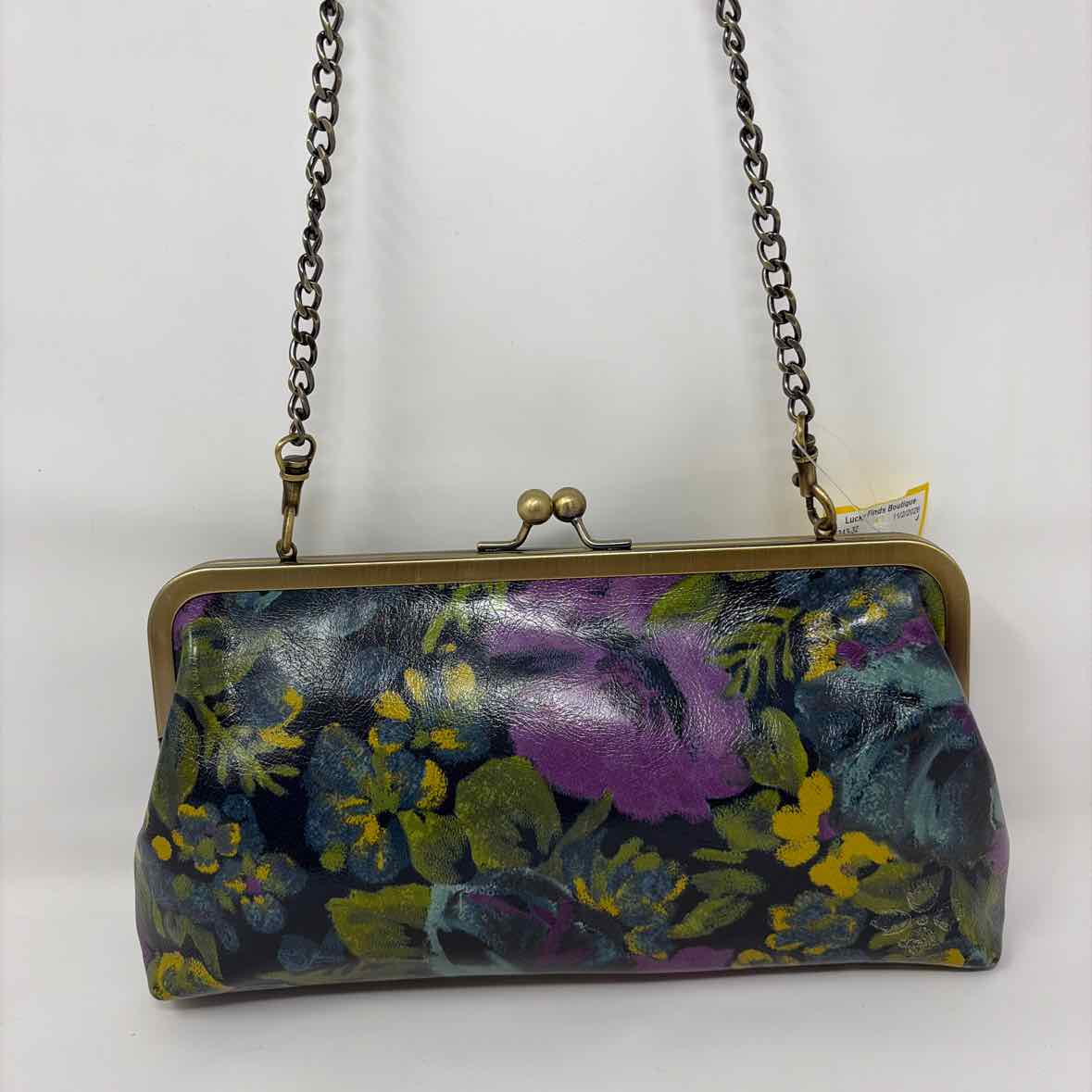 Pre-Owned Patricia Nash Blue Multi Leather Handbag
