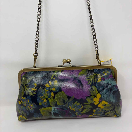 Pre-Owned Patricia Nash Blue Multi Leather Handbag