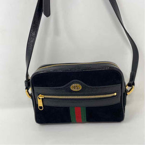 Pre-Owned Gucci Black Leather Designer Handbag
