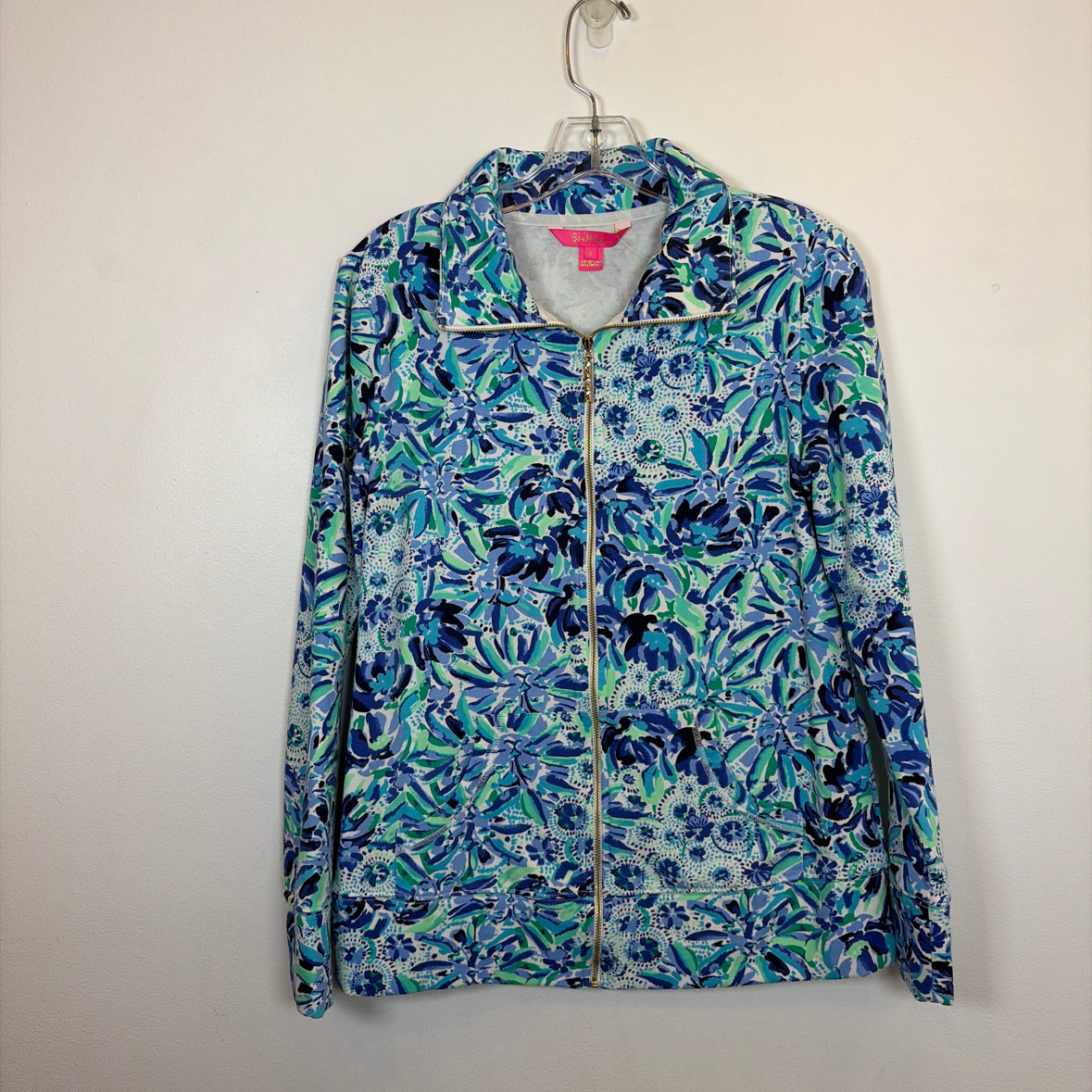 Pre-Owned Size S Lilly Pulitzer Blue Multi Jacket