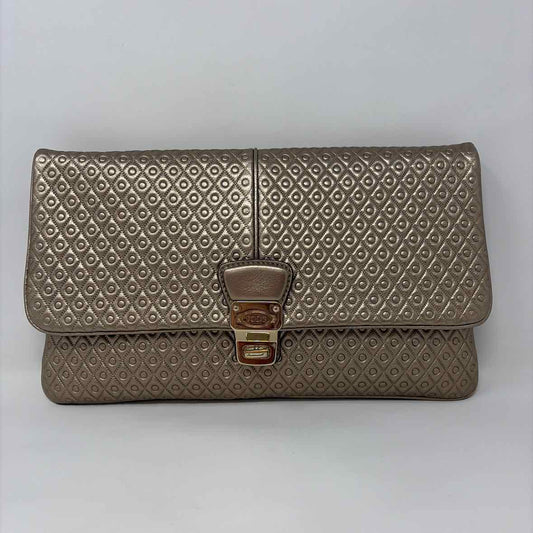 Pre-Owned Tod's Gold Leather Handbag