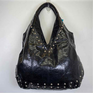Pre-Owned Nin Raye Black Snake Handbag