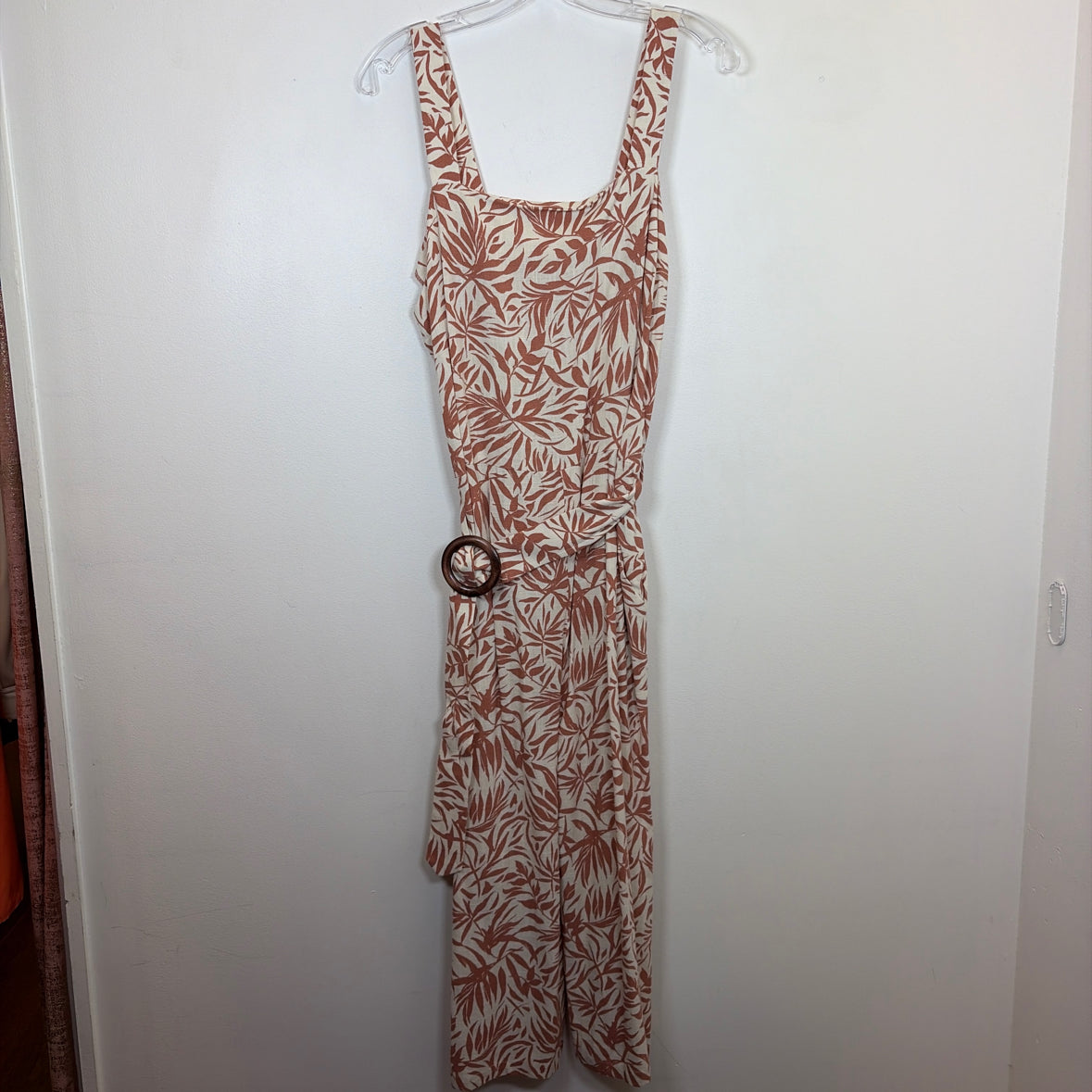 Pre-Owned Size XL Monteau Orange Multi Jumpsuit