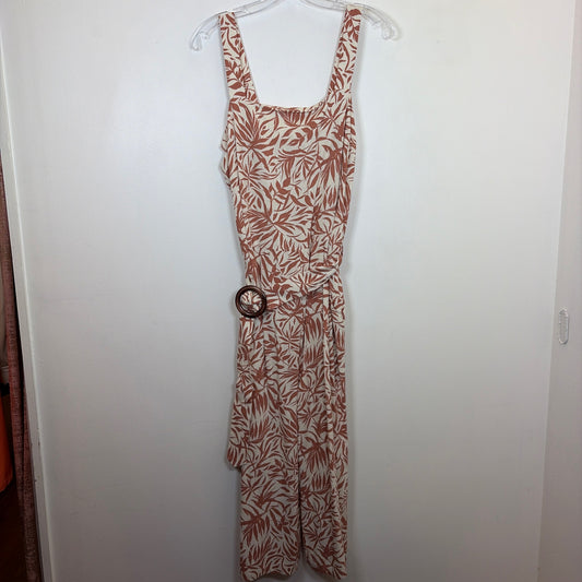 Pre-Owned Size XL Monteau Orange Multi Jumpsuit