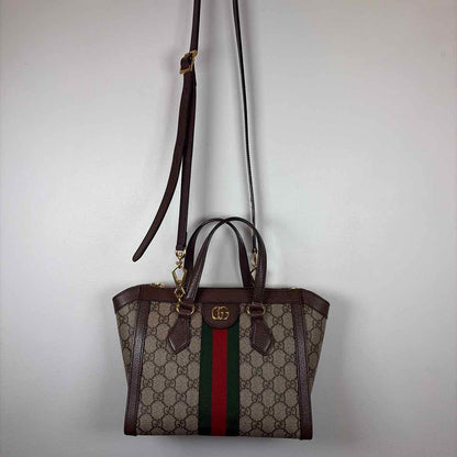 Pre-Owned Gucci Monogram Canvas Designer Handbag