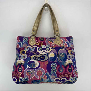 Pre-Owned Coach Multi Canvas Handbag