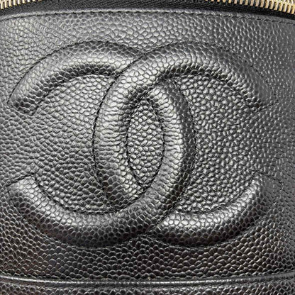 Pre-Owned Chanel Black Leather Designer Handbag