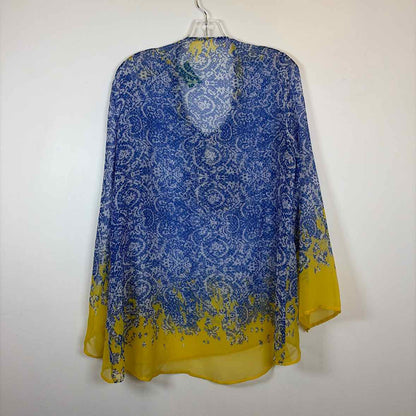 Pre-Owned Size M Boutique Blue Multi Cover Up