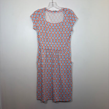 Pre-Owned Size XS J McLaughlin White/Orange Casual Dress