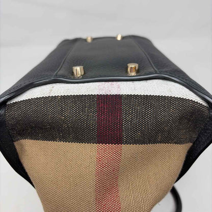 Pre-Owned Burberry Black Multi Leather Designer Handbag
