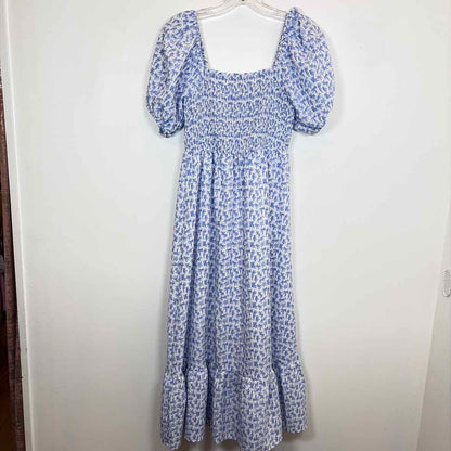 Pre-Owned Size XS THML Blue Floral Casual Dress