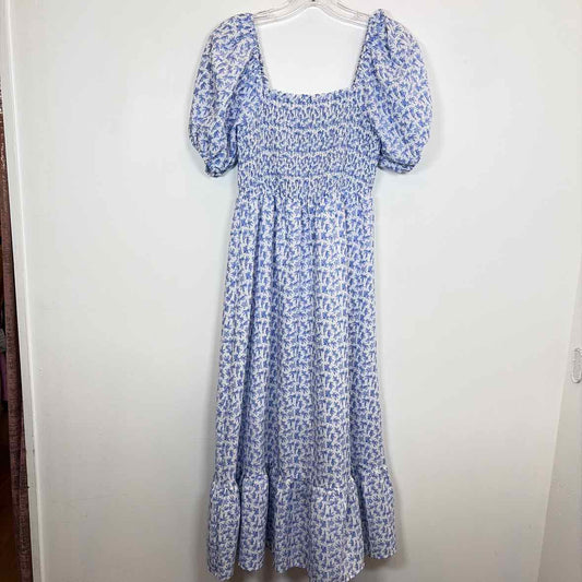 Pre-Owned Size XS THML Blue Floral Casual Dress