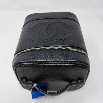Pre-Owned Chanel Black Leather Designer Handbag