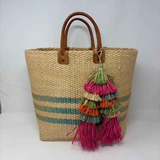 Pre-Owned mar y sol Tan Multi Woven Handbag