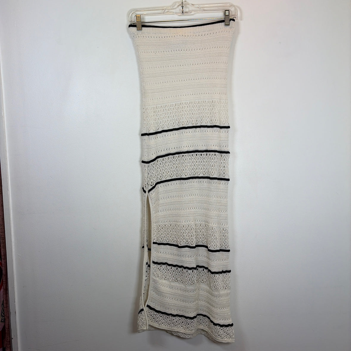 Pre-Owned Size XS DEX White/ Black Casual Dress
