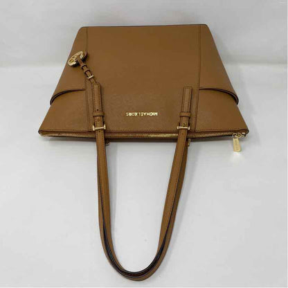 Pre-Owned Michael Kors Cognac Coated Canvas Handbag