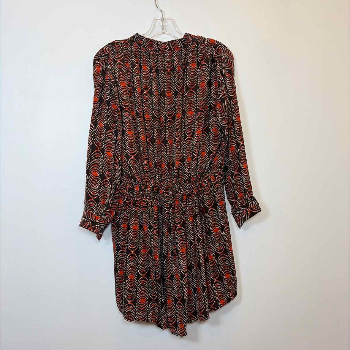 Pre-Owned Size 8/M Thankoon Brown/ Orange Casual Dress