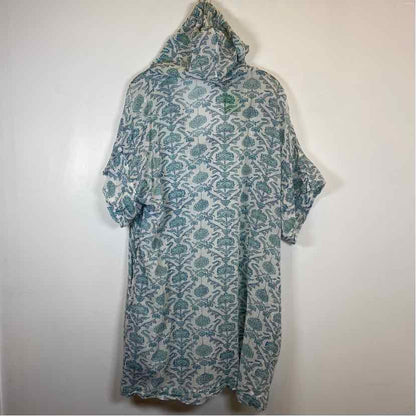 Pre-Owned Size L Tuckernuck Teal Multi Casual Dress