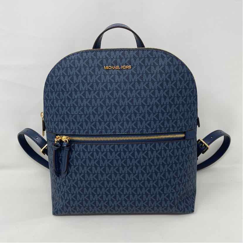 Pre-Owned Michael Kors Blue Coated Canvas Handbag