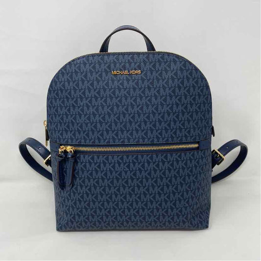 Pre-Owned Michael Kors Blue Coated Canvas Handbag