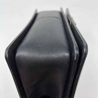 Pre-Owned Chanel Black Leather Designer Handbag