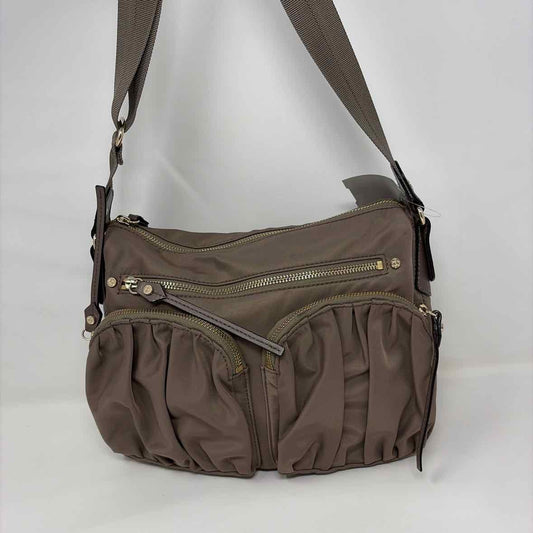 Pre-Owned MZ Wallace Taupe Nylon Handbag