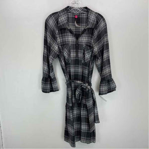 Pre-Owned Size M Vince Camuto Plaid Casual Dress