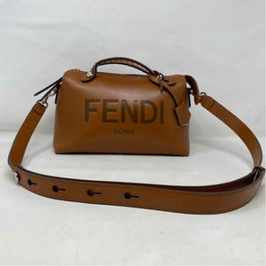 Pre-Owned Fendi Cognac Leather Designer Handbag