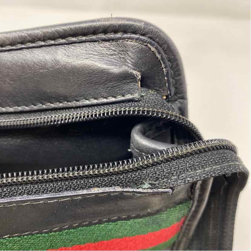 Pre-Owned Gucci Black Leather Designer Handbag