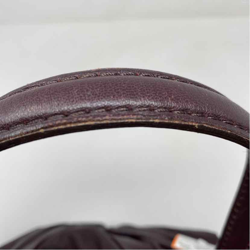 Pre-Owned Burberry Plum Leather Designer Handbag