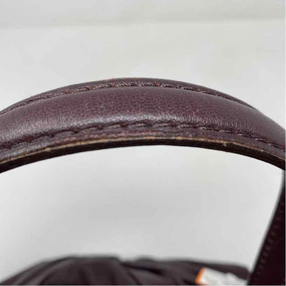 Pre-Owned Burberry Plum Leather Designer Handbag