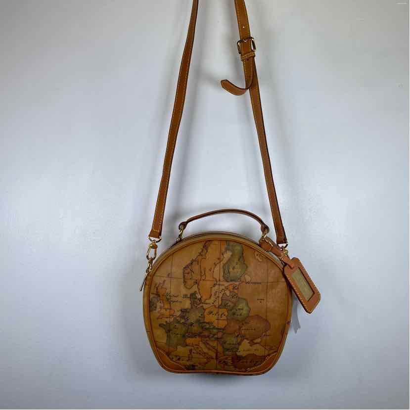 Pre-Owned Alviero Martini Tan Multi Leather Handbag