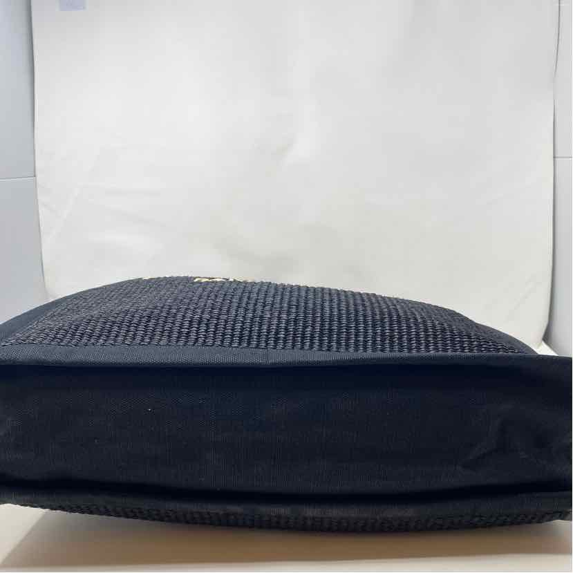 Pre-Owned Saint Laurent Black Raffia Designer Handbag