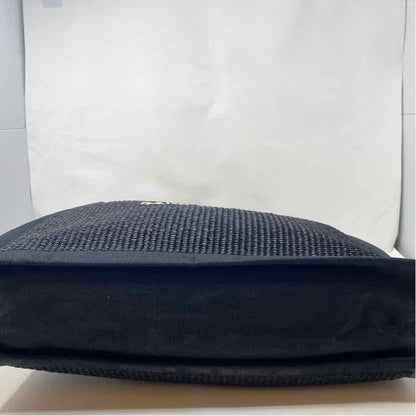 Pre-Owned Saint Laurent Black Raffia Designer Handbag