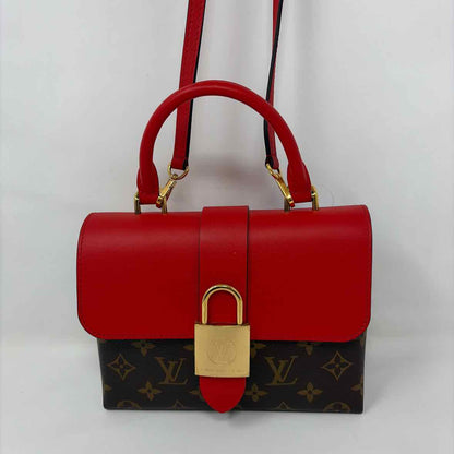 Pre-Owned Louis Vuitton Red Canvas Designer Handbag
